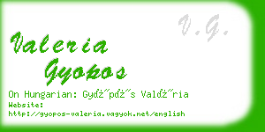 valeria gyopos business card